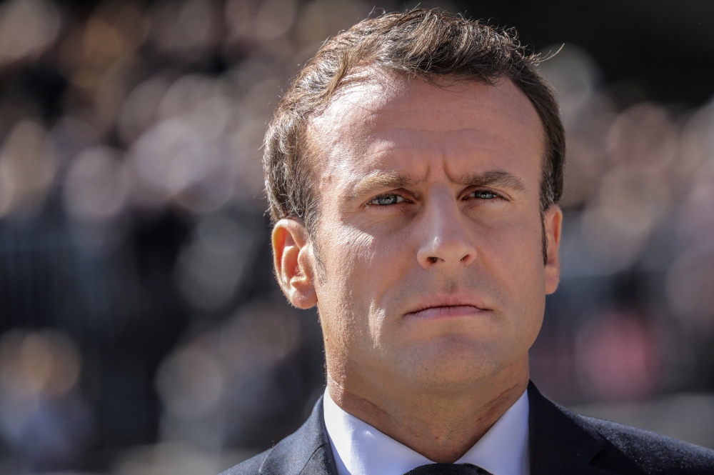 French President Emmanuel Macron . Ludovic Marin/Pool via REUTERS