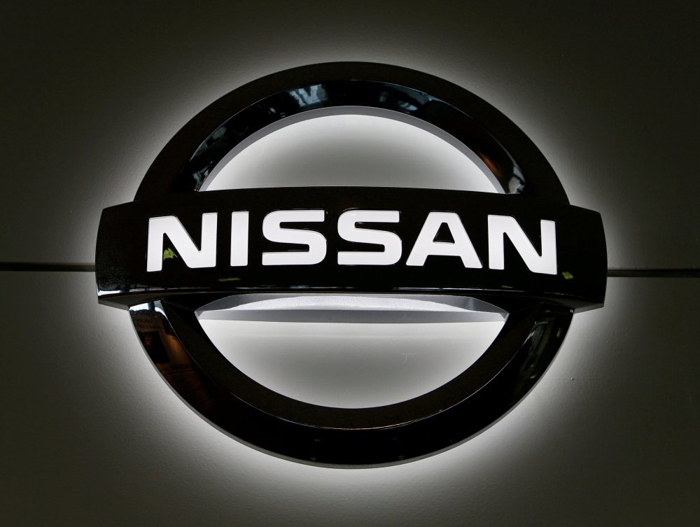 FILE PHOTO - The company logo is seen at the Nissan Motors' Iwaki Plant in Iwaki, Fukushima prefecture, Japan, April 5, 2016. REUTERS/Yuya Shino/File Photo