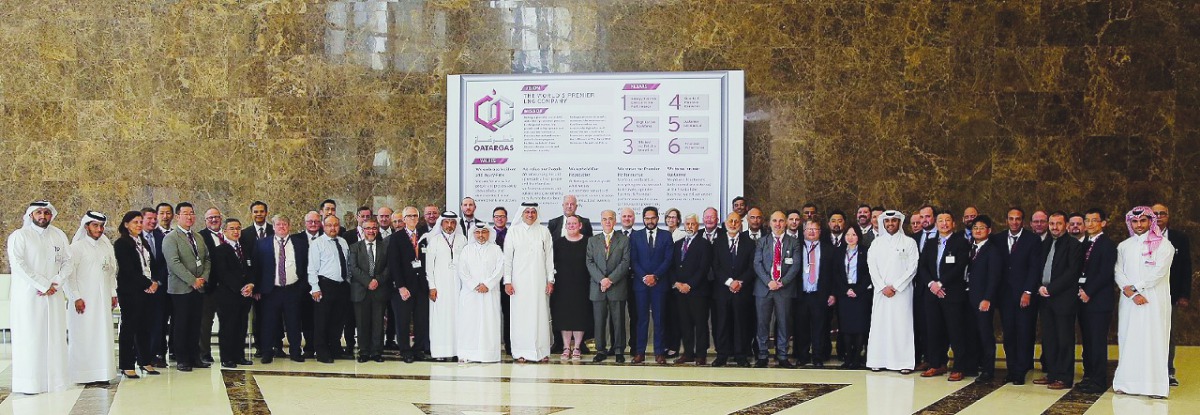 Qatargas officials and participants during the event. 