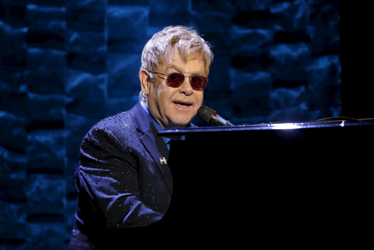 Elton John performs at the Hillary Victory Fund, ‘I'm With Her’ benefit concert at Radio City Music Hall in the Manhattan borough of New York City, March 2, 2016. Reuters/Mike Segar