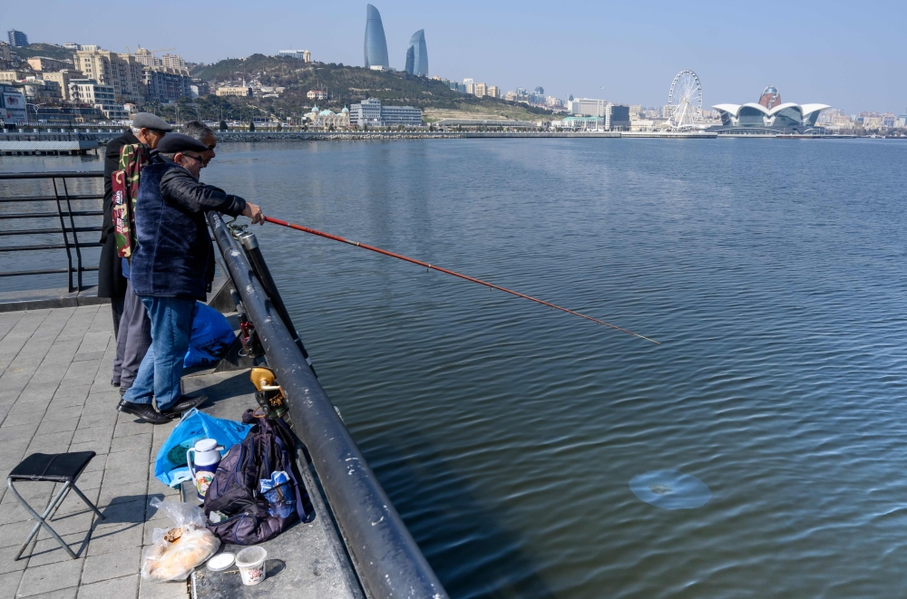 Men fishing in Baku, the capital of Azerbaijan. File photo for representational purposes only.