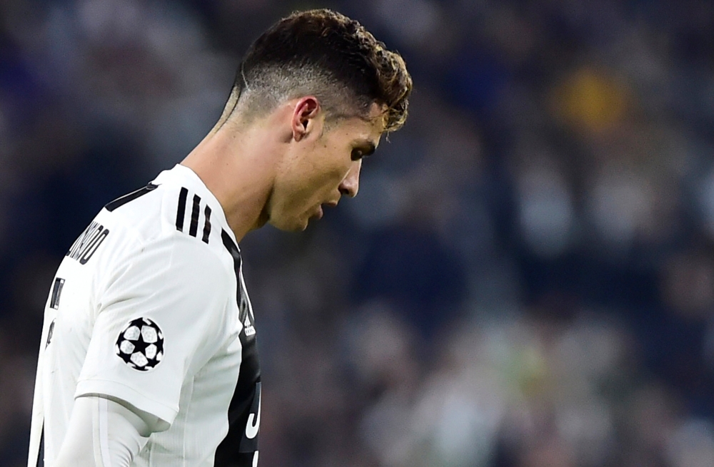  Juventus' Cristiano Ronaldo reacts. Reuters/Massimo Pinca
