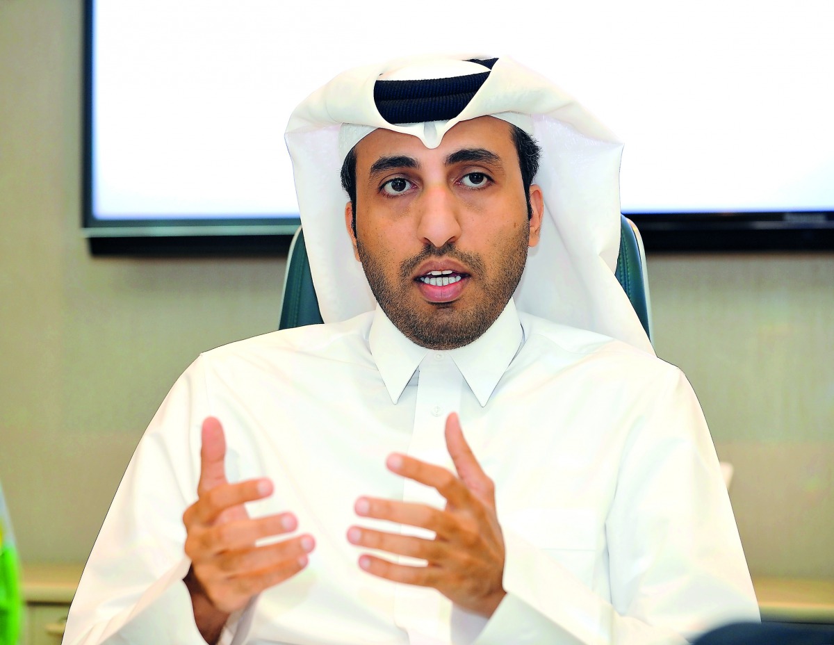 The QICDRC Chief Executive Officer, Faisal Rashid Al Sahouti, during the media round table, yesterday. 
Pic Salim Matramkot/The Peninsula
