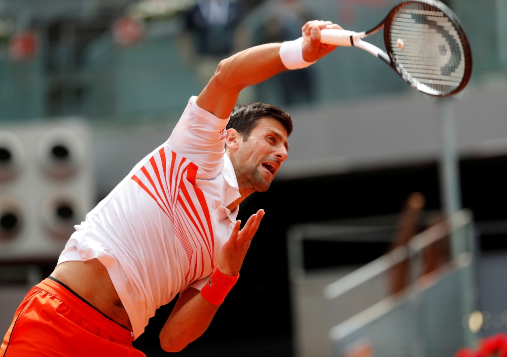 Serbia's Novak Djokovic in action during his round of 32 match against Taylor Fritz of the U.S. REUTERS/Susana Vera