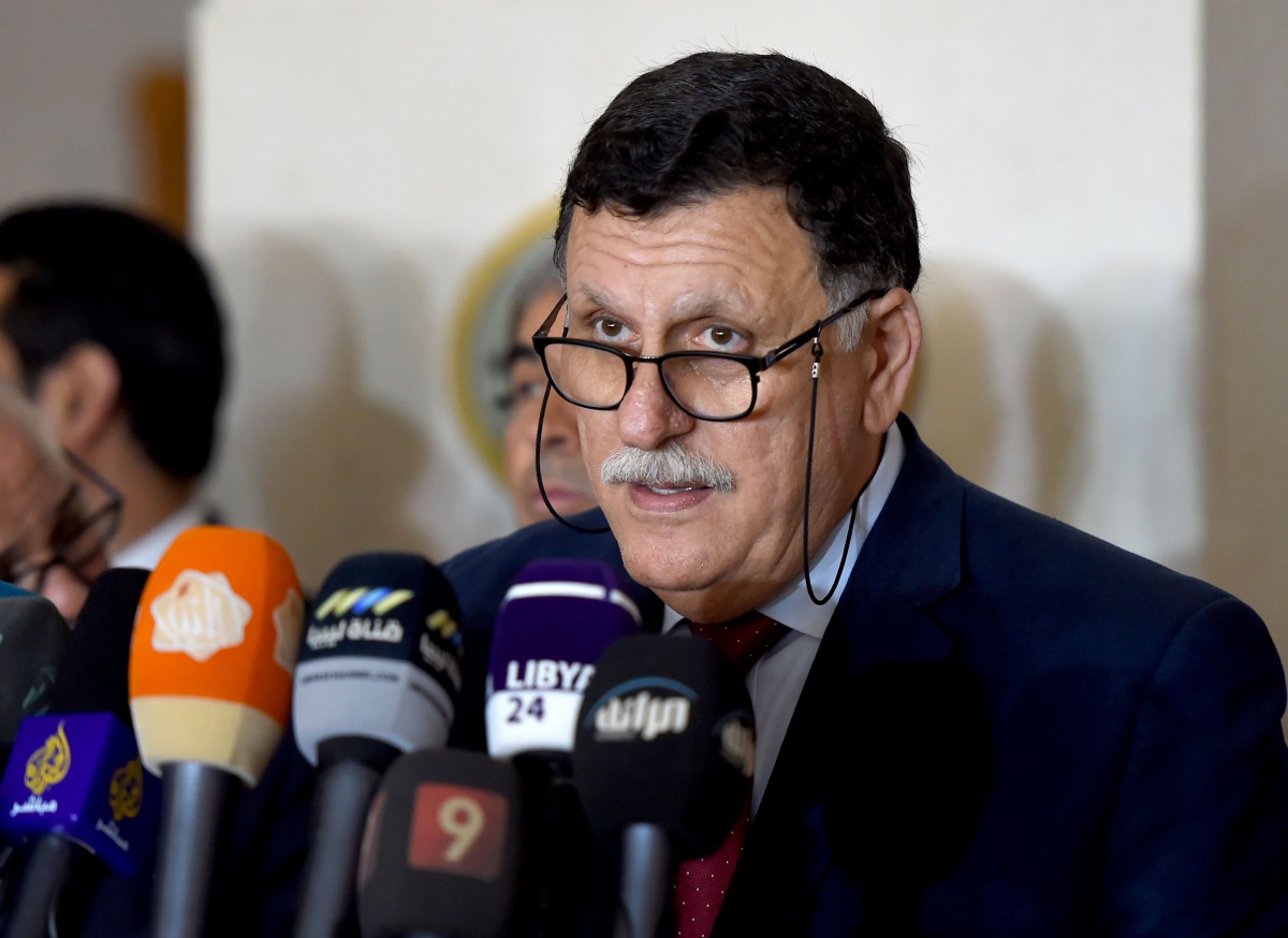 Libyan Prime Minister Fayez al-Sarraj speaks during a press conference on July 17, 2016 in Tunis (AFP) 