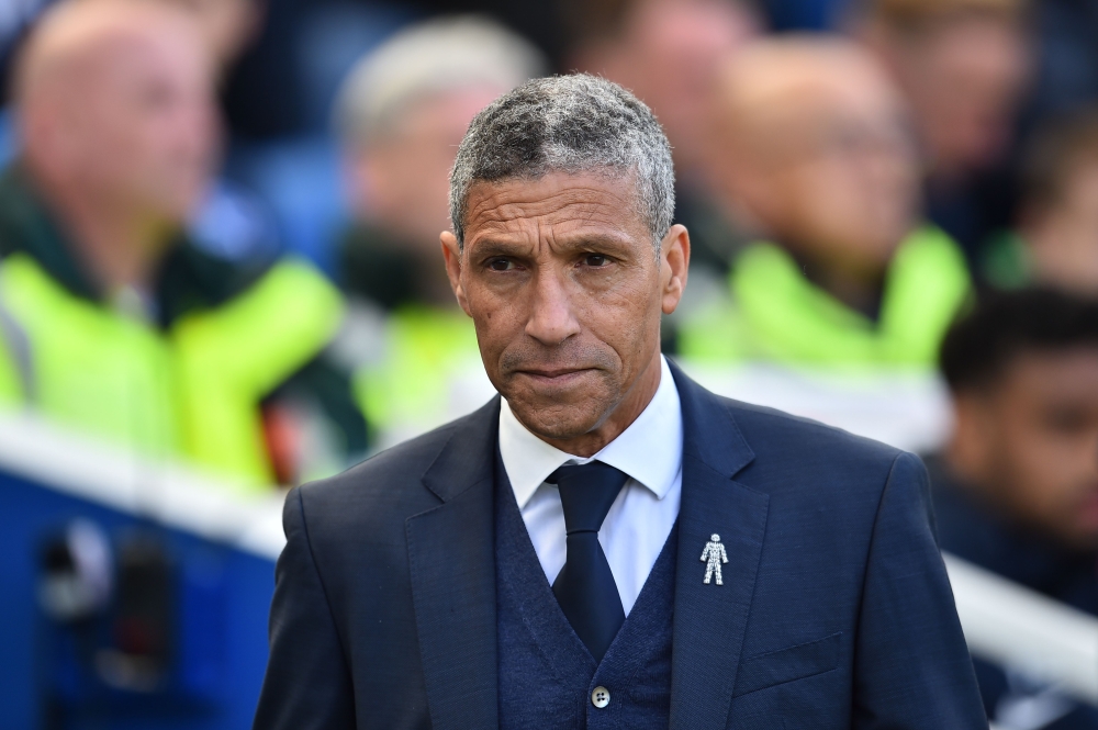 Brighton's Irish manager Chris Hughton arrives for the English Premier League football match between Brighton and Hove Albion and Manchester City at the American Express Community Stadium in Brighton, southern England on May 12, 2019.  / AFP / Glyn KIRK /