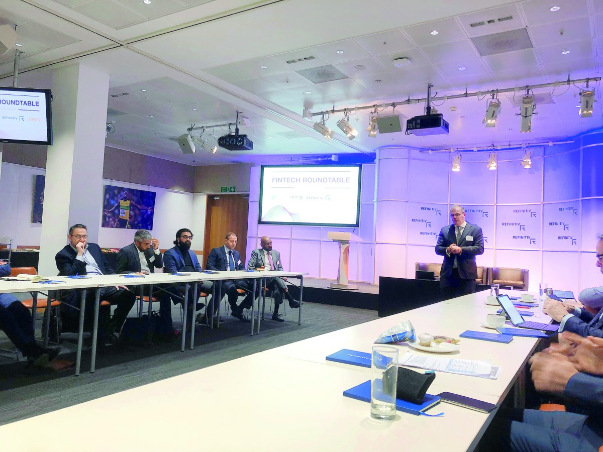 Henk Jan Hoogendoorn, Managing Director of Financial Sector Office at QFC, speaking at the event.