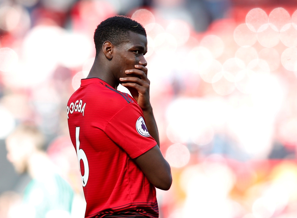 Manchester United's Paul Pogba looks dejected after a match. (REUTERS/Andrew Yates/file photo)