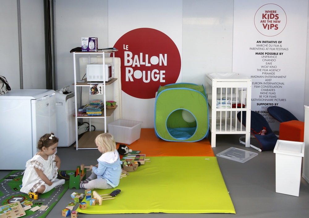 Children are seen at Le Ballon Rouge Kids Pavilion located at the Village International Pantiero. Reuters/Regis Duvignau