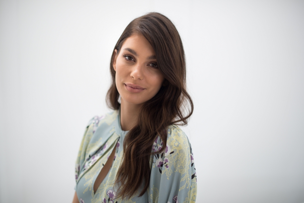 US model and actress Camila Morrone poses during a photo session for the film 