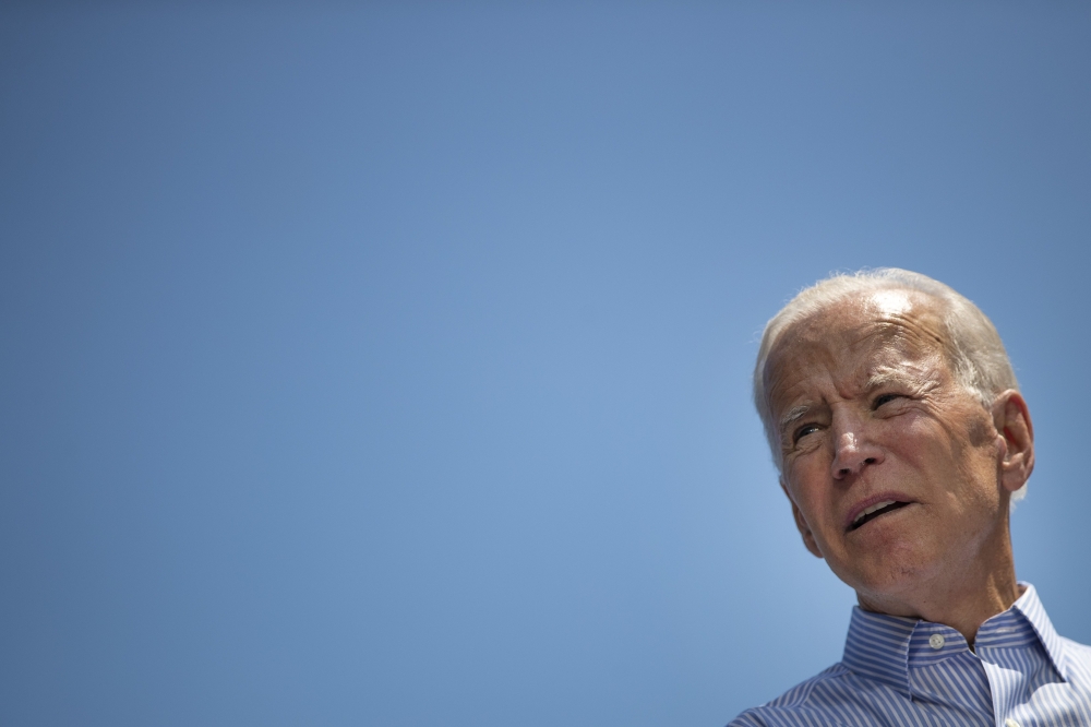 Democratic presidential candidate, former U.S. Vice President Joe Biden speaks during a campaign kickoff rally, May 18, 2019, on Philadelphia, Pennsylvania. Drew Angerer/Getty Images/AFP