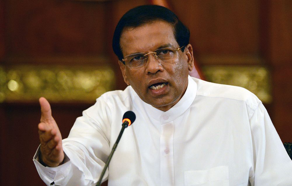 Sri Lanka's President Maithripala Sirisena