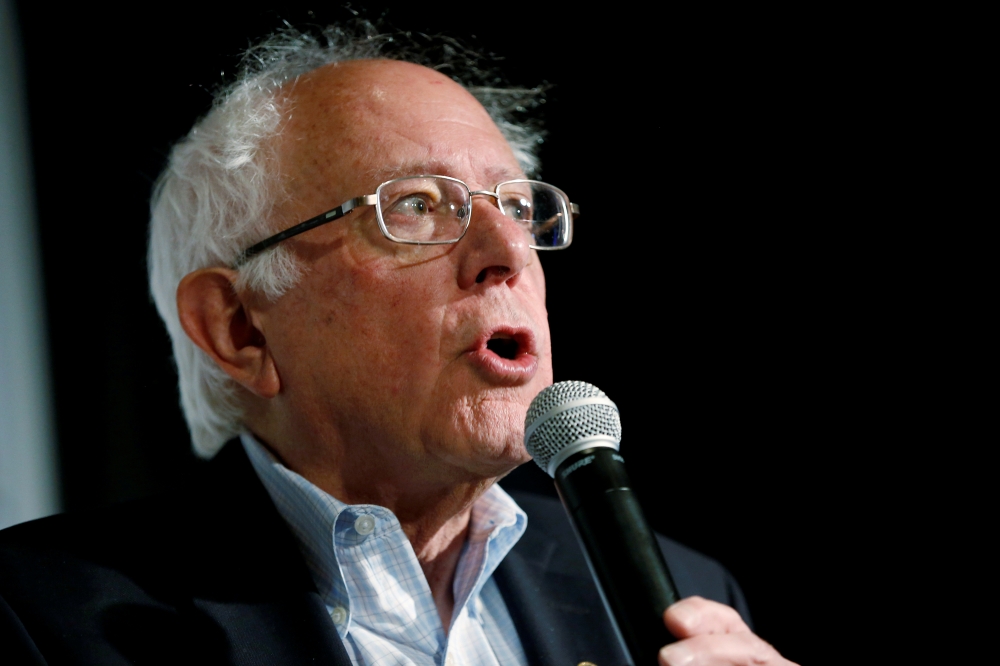 Bernie Sanders campaigns during a SEIU California Democratic Delegate Breakfast in San Francisco, June 1, 2019. Reuters/Stephen Lam