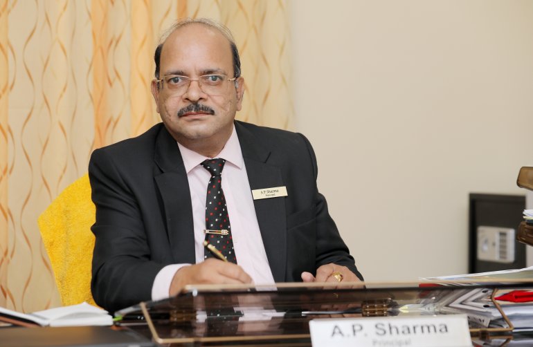 A P Sharma, The Principal of Birla Public School.