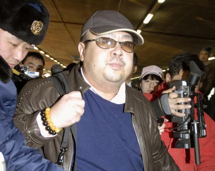File photo: Kim Jong Nam arrives at Beijing airport in Beijing, China, in this photo taken by Kyodo February 11, 2007. Credit: Kyodo via Reuters
