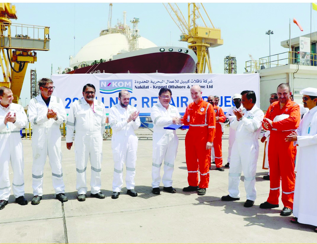 The officials during the celebration.