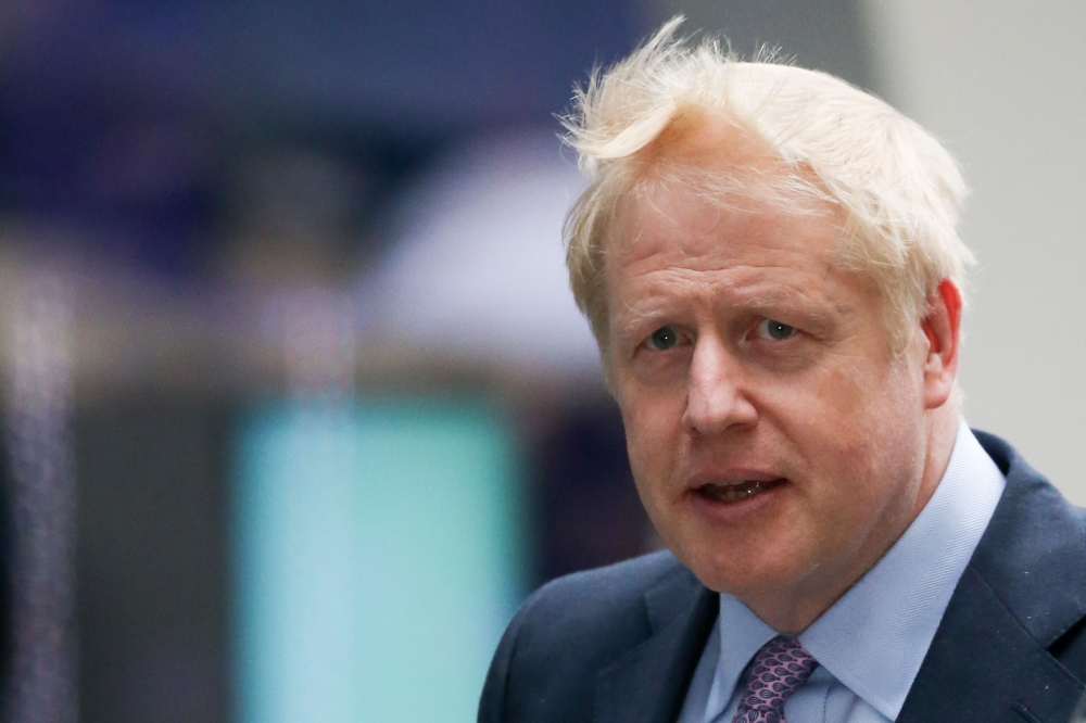 Conservative MP Boris Johnson arrives at the BBC studios in London on June 18, 2019 to take part in the Conservative Party leadership BBC television debate. AFP / Isabel Infantes 