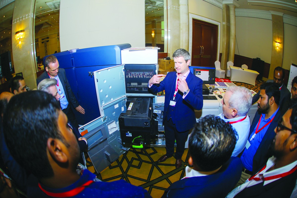 An official speaking during the launch event. 