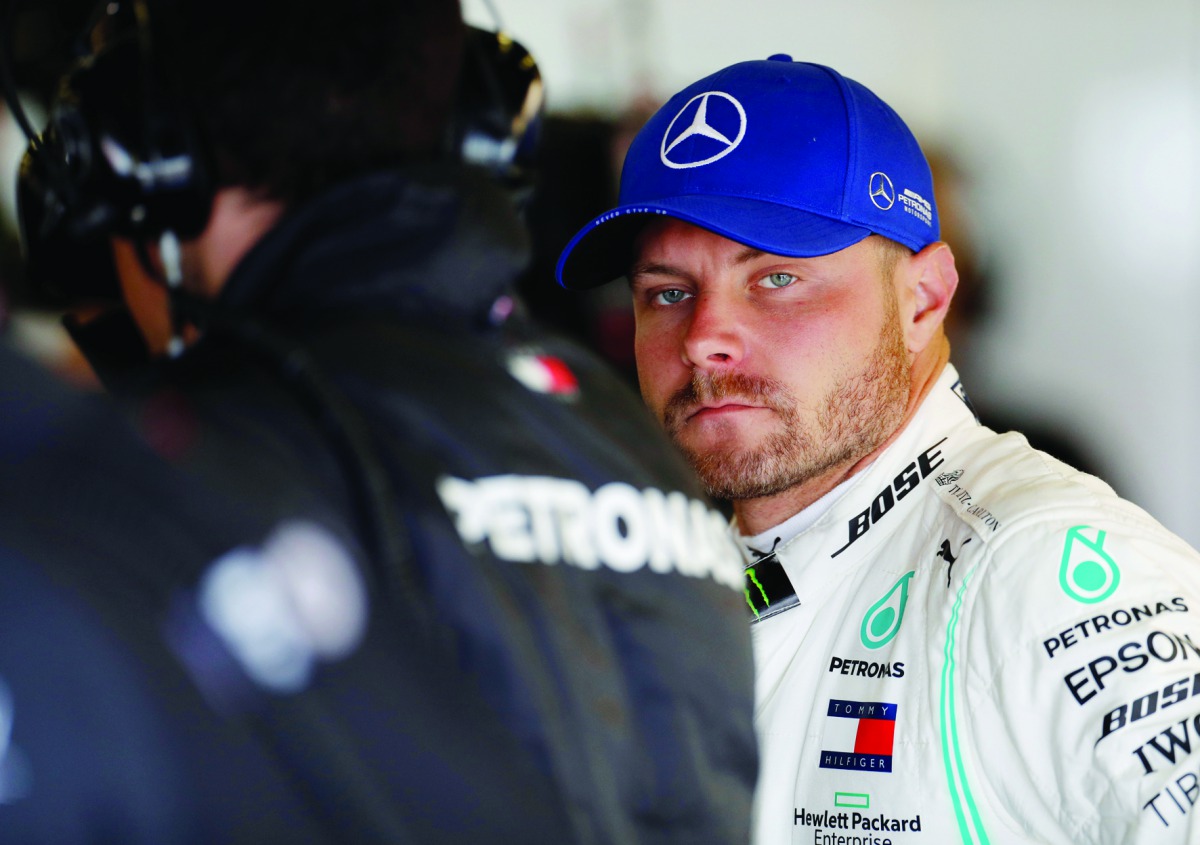 Mercedes' Valtteri Bottas during practice. Reuters/John Sibley 