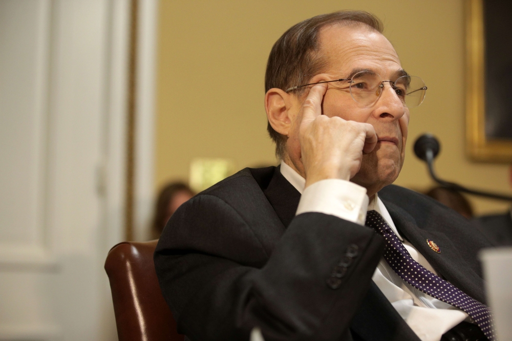 Jerrold Nadler listens during a House Rules Committee meeting at the US Capitol, February 25, 2019 in Washington DC. Alex Wong / Getty Images / AFP