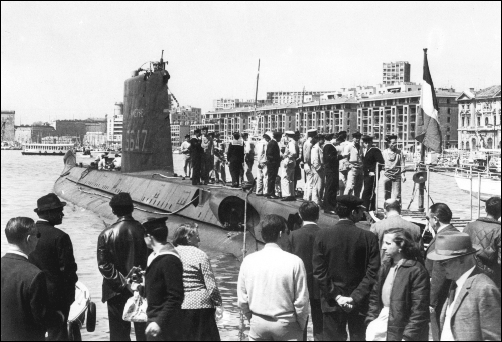 A photo taken in the second half of the 60s showing the submersible 