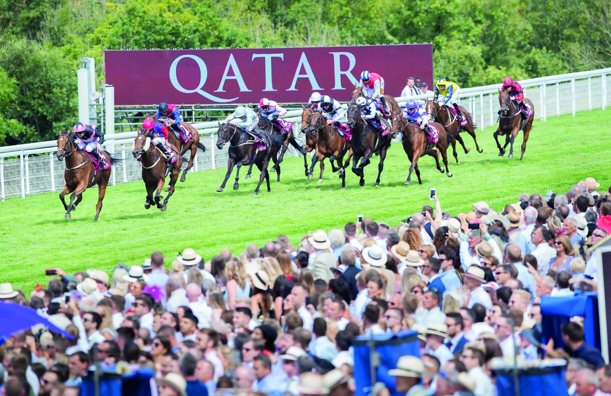 This file photo shows action during last year’s Qatar Goodwood Festival. The annual five-day festival kicks off on Tuesday.