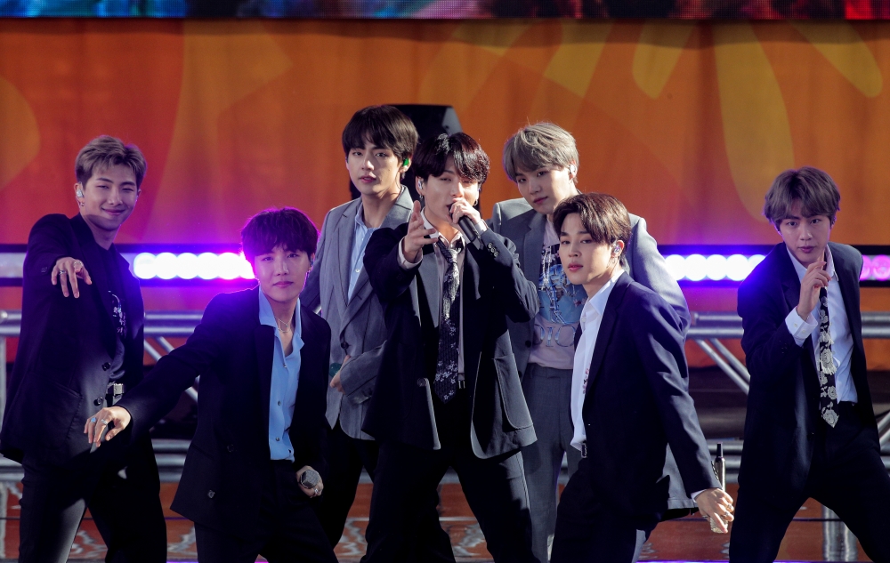 Members of K-Pop band, BTS perform on ABC's 'Good Morning America' show in Central Park in New York City, U.S., May 15, 2019. (REUTERS/Brendan McDermid/File Photo)