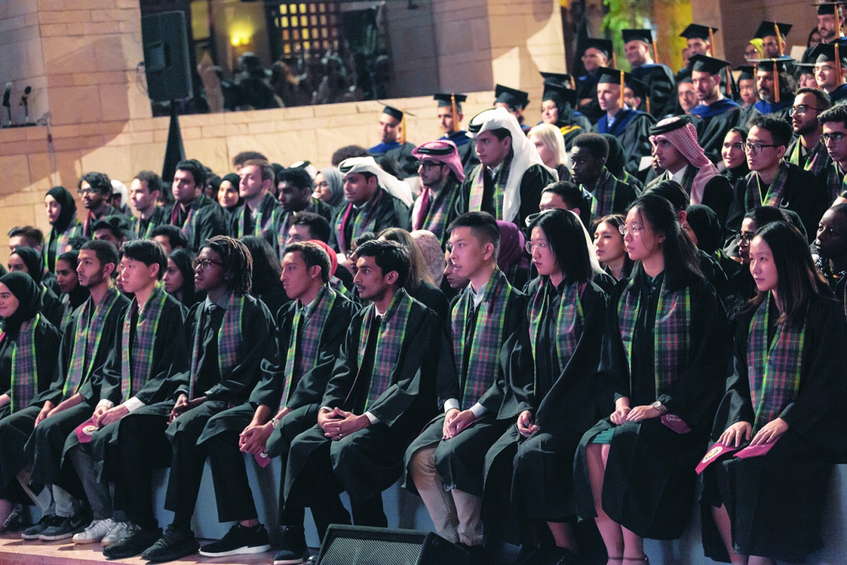 The Class of 2023 at CMU-Q.