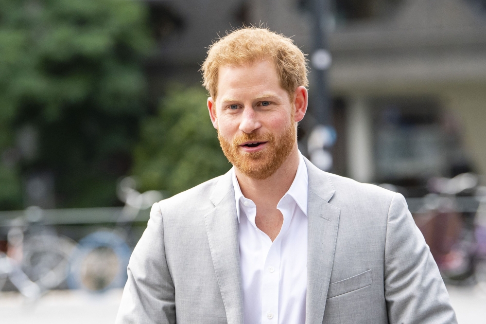 Prince Harry arrives at the ADAM Tower, in Amsterdam, on September 3, 2019, for the introduction of a project and global partnership between Booking.com, SkyScanner, CTrip, TripAdvisor and Visa, an initiative led by the Duke of Sussex to change the travel