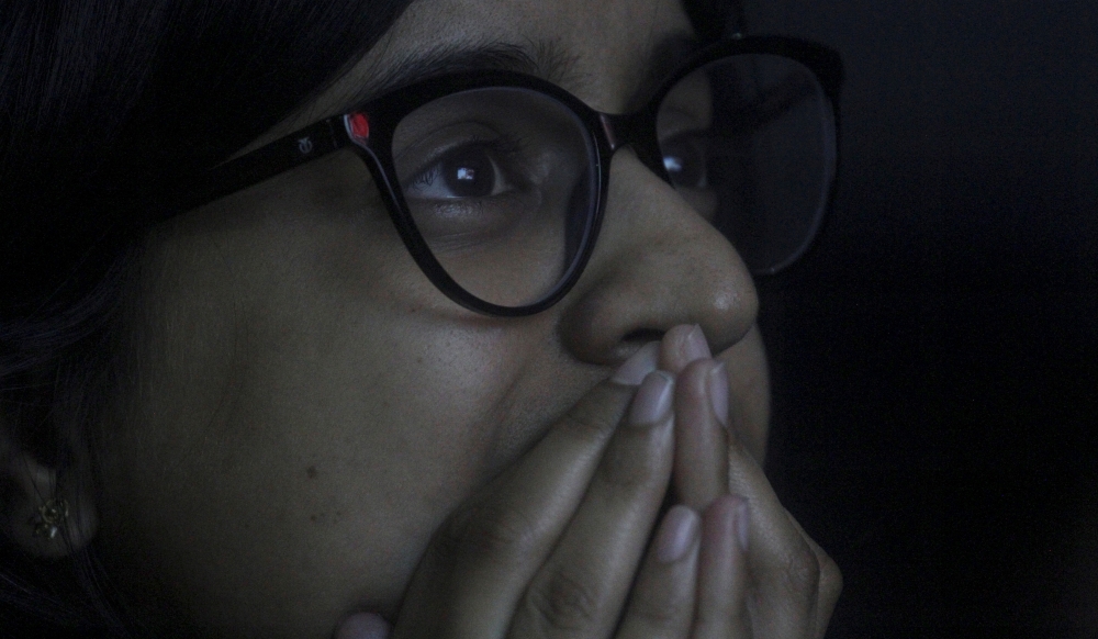 A student reacts as she watches a live stream of Chandrayaan-2 landing at an educational institute in Mumbai, India, September 7, 2019. Reuters/Francis Mascarenhas