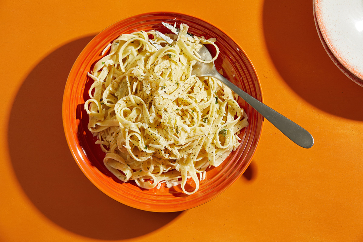  Creamy Fettuccine With Garlic and Herbs. Photo for The Washington Post by Tom McCorkle 