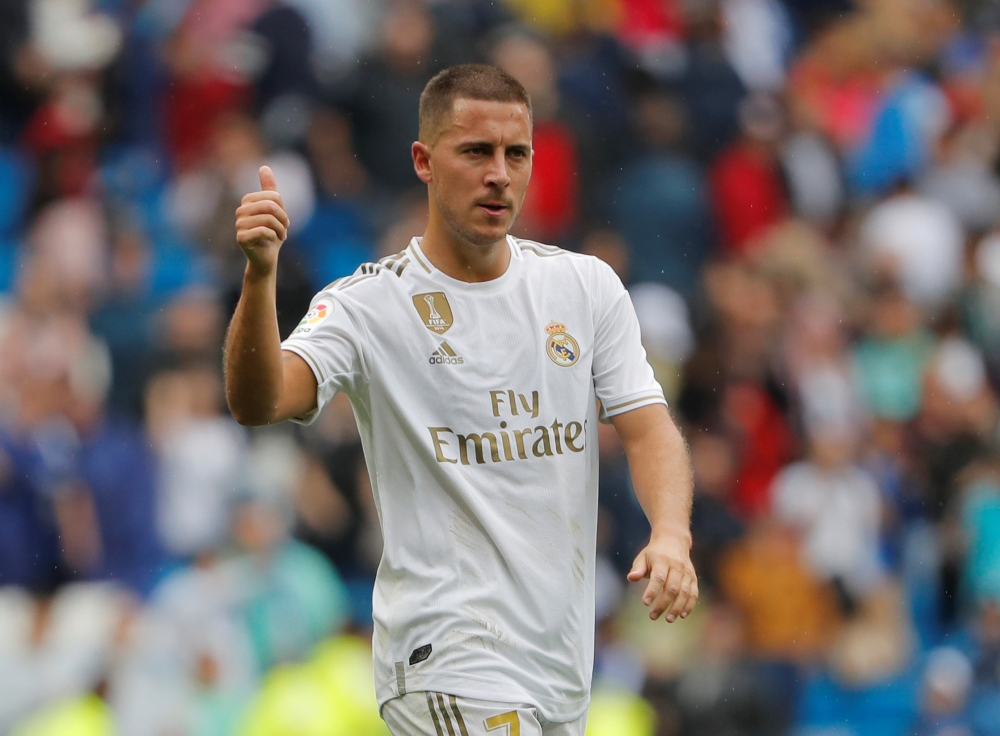 Real Madrid's Eden Hazard after the match REUTERS/Susana Vera