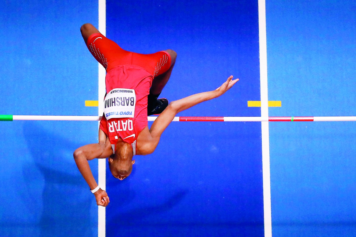 Qatar’s Mutaz Essa Barshim in action in this file photo. 