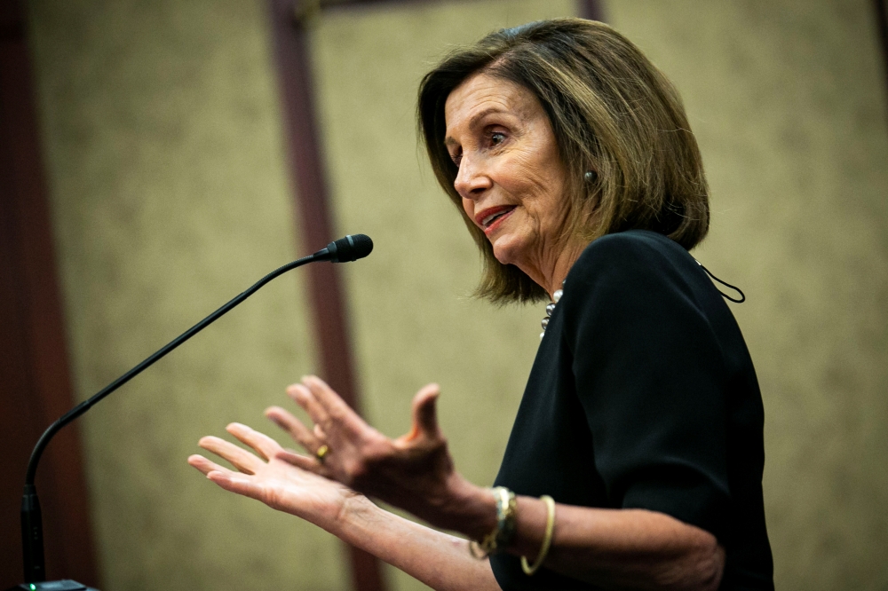 US House Speaker Nancy Pelosi (D-CA) speaks during a news conference on lowering drug costs, at the U.S. Capitol in Washington, U.S., September 25, 2019. Reuters/Al Drago
 