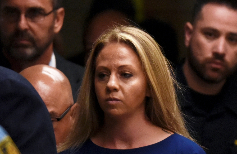 Amber Guyger, who is charged in the killing of Botham Jean in his own home, arrives on the first day of the trial in Dallas, Texas, US, September 23, 2019. Reuters/Jeremy Lock
 