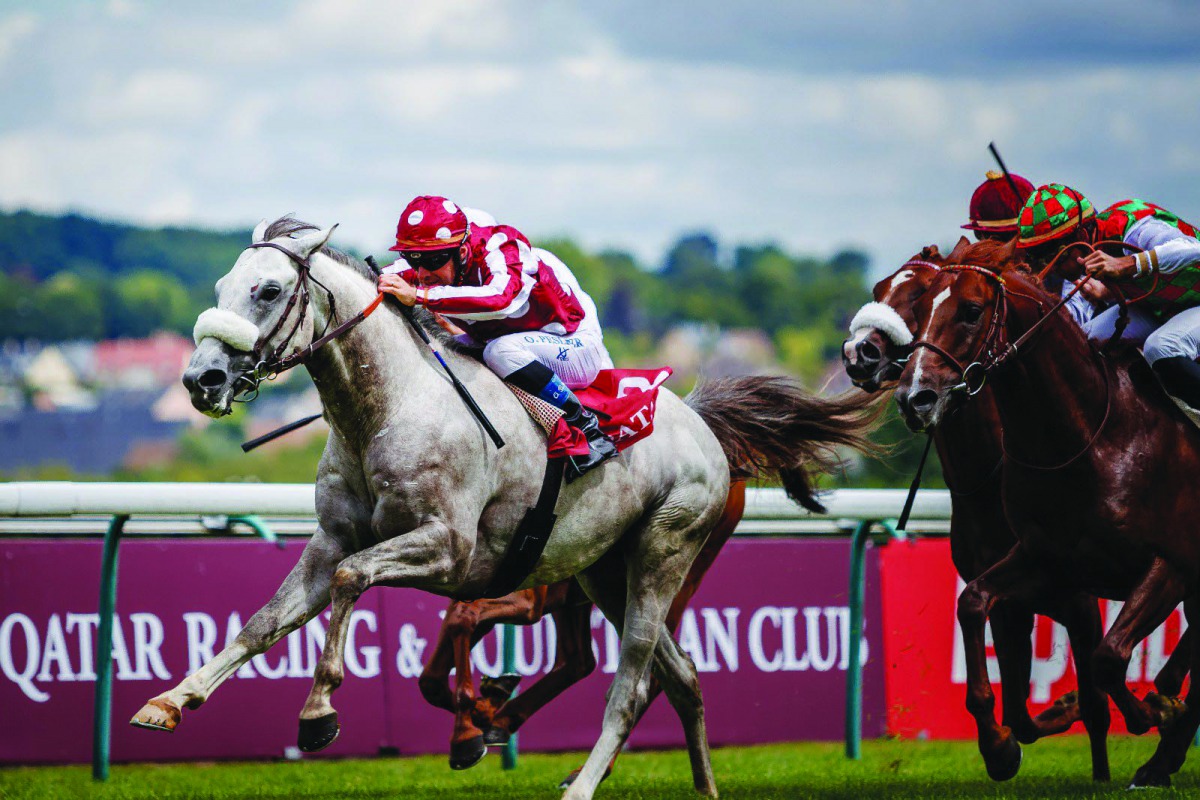 File picture of the Qatar Arabian Trophy Des Poulains race at Saint-Cloud, Paris.