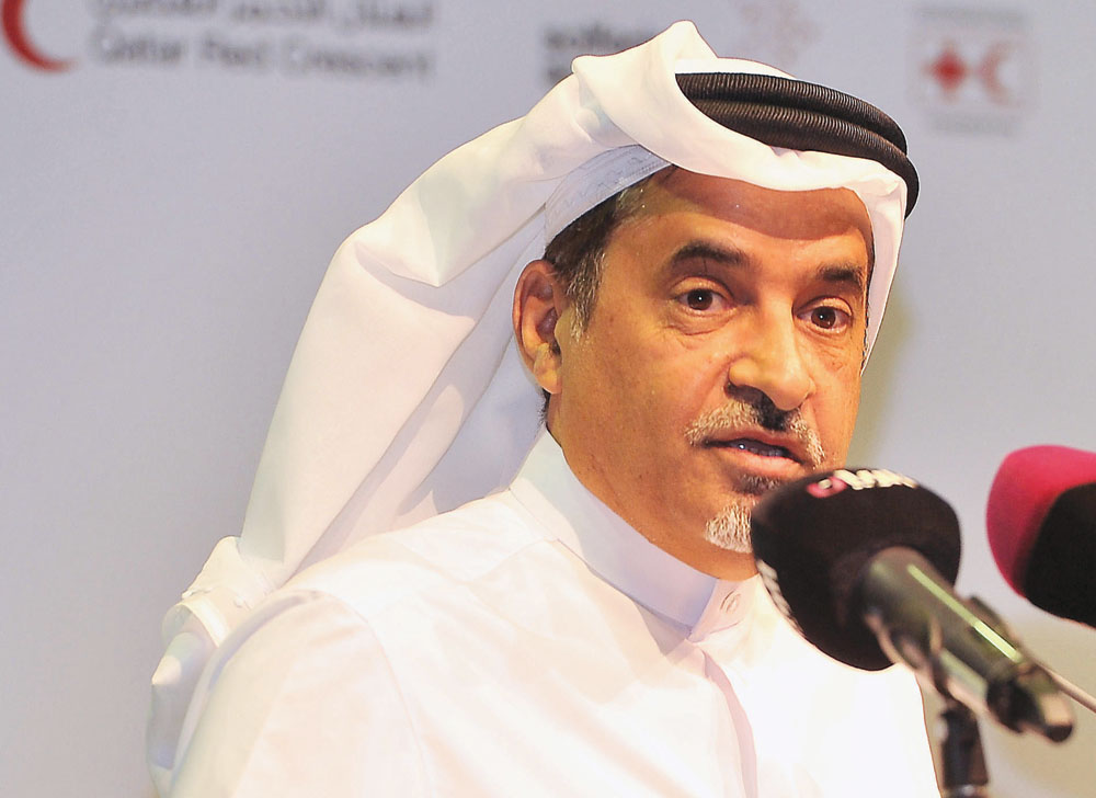 The President of QRCS, Dr. Mohamed bin Ghanem Al  Ali Al Maadheed. Pic: Baher Amin / The Peninsula