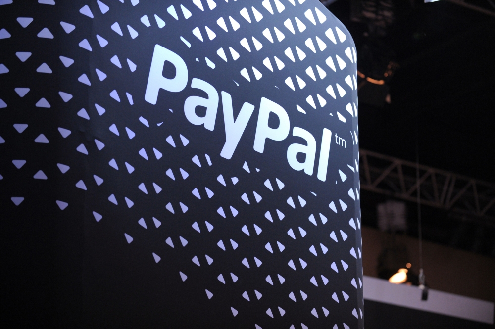 In this file photo taken on December 10, 2013 the logo of online payment company PayPal is pictured during LeWeb 2013 event in Saint-Denis near Paris. AFP / Eric Piermont
 