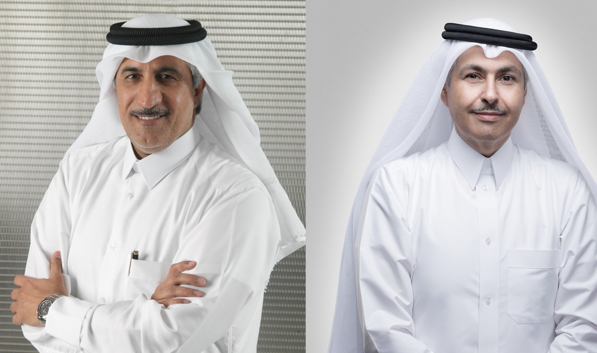 Ooredoo Group Chairman Sheikh Abdulla bin Mohammed bin Saud Al Thani and Chief Executive Officer Sheikh Saud bin Nasser Al Thani 