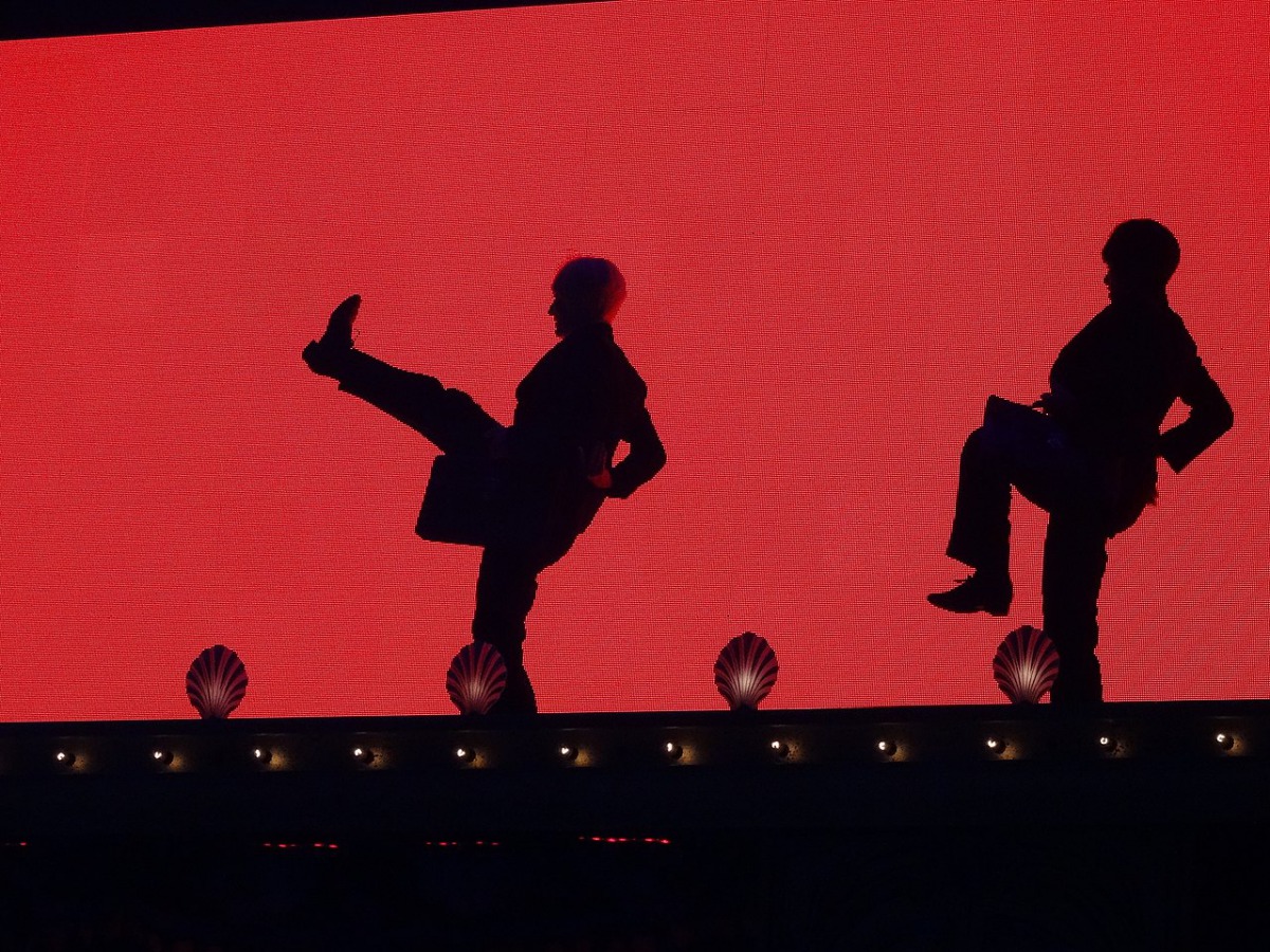 “The Ministry of Silly Walks” sketch performed at the 2014 Python reunion. Eduardo Unda-Sanzana /Wikimedia Commons / CC BY 2.0
