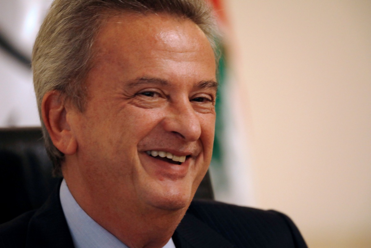 Lebanon Central Bank Governor Riad Salameh speaks during an interview with Reuters at his office in Central Bank in Beirut, October 24, 2017. Reuters / Jamal Saidi
