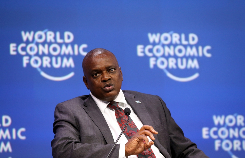 File photo of President of Botswana Mokgweetsi Masisi speaks at a session at the World Economic Forum on Africa in Cape Town, South Africa, September 4, 2019. REUTERS/Sumaya Hisham/File Photo
