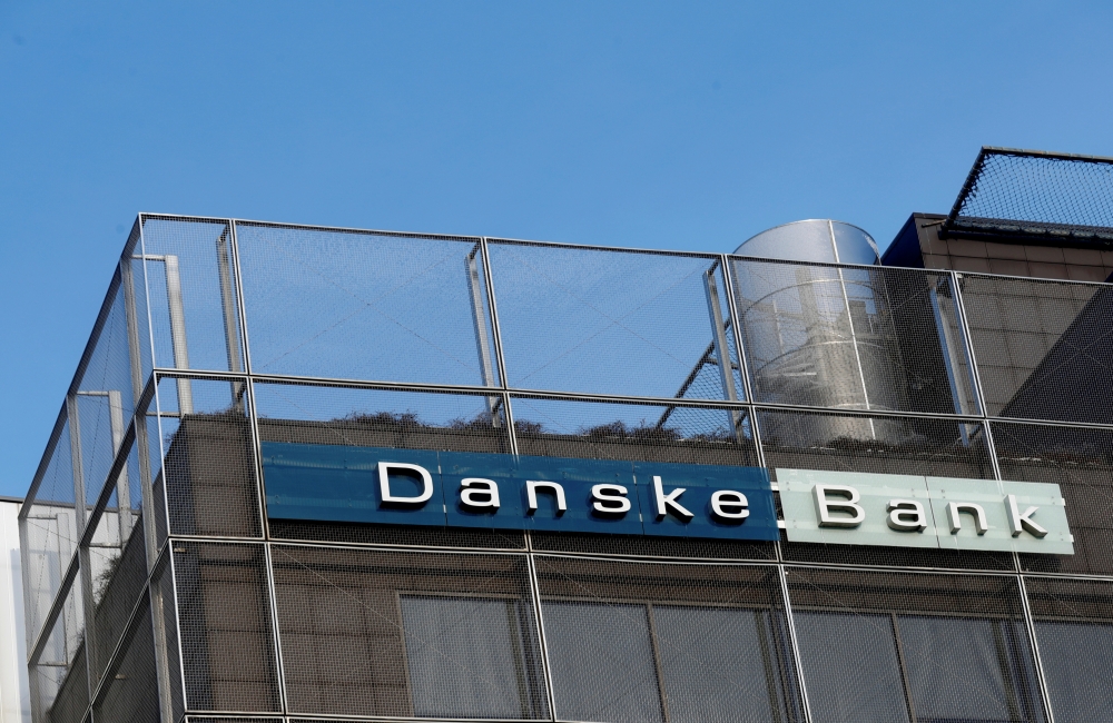 A Danske Bank sign is seen on its Estonian branch building in Tallinn, Estonia, January 22, 2019. Reuters / Ints Kalnins