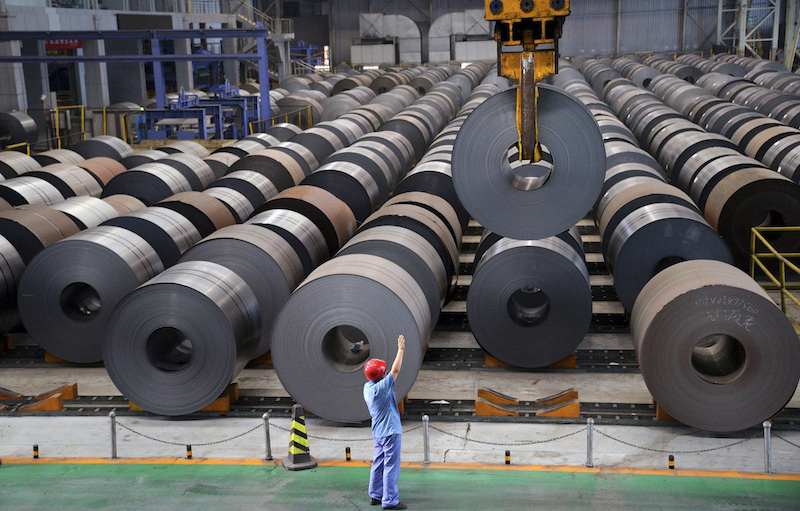 What's caused steel prices to fall are factors ranging from lower demand - thanks to a weaker global economy - to the industry's own rush to boost production after Trump's tariffs took effect.