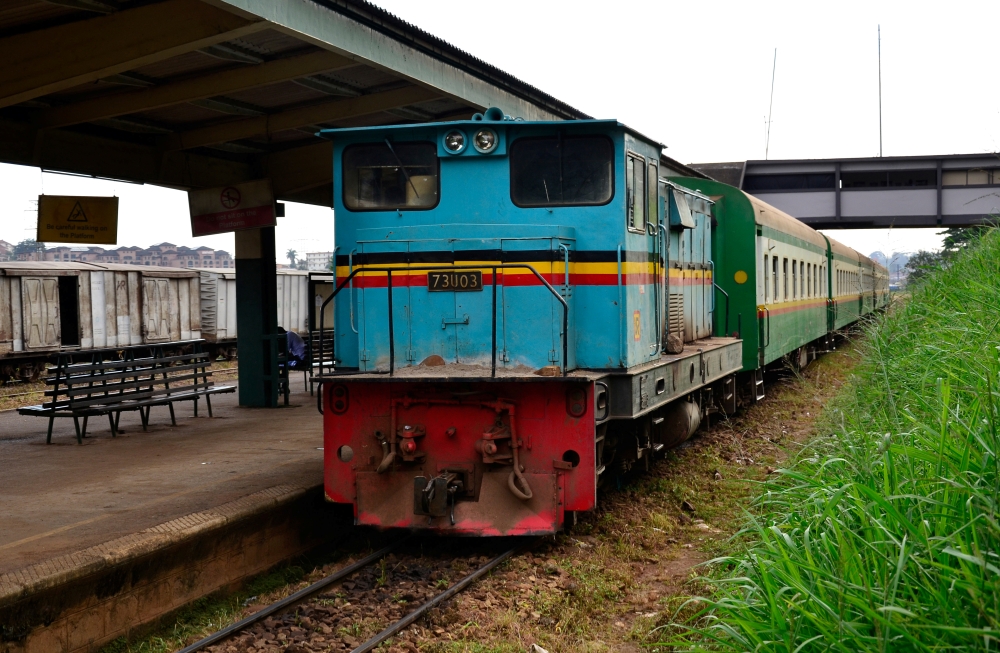 A commuter train is seen at the Uganda Railways Corporation (URC) headquarters in Kampala, Uganda November 5, 2019. Picture taken November 5, 2019. REUTERS/Stringer