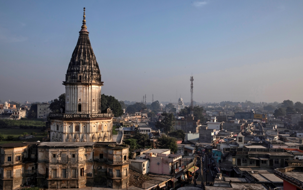  A general view of Ayodhya city, India, October 22, 2019. Reuters/Danish Siddiqui

 
