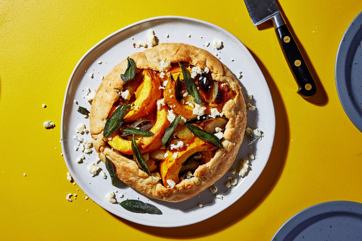 Pumpkin, Walnut and Sage Crostata.  Photo by Stacy Zarin Goldberg for The Washington Post.