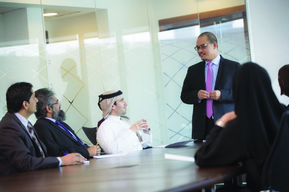 A file photo of Kawader program members during the Applied Learning phase at Adrian Haddad Co. 