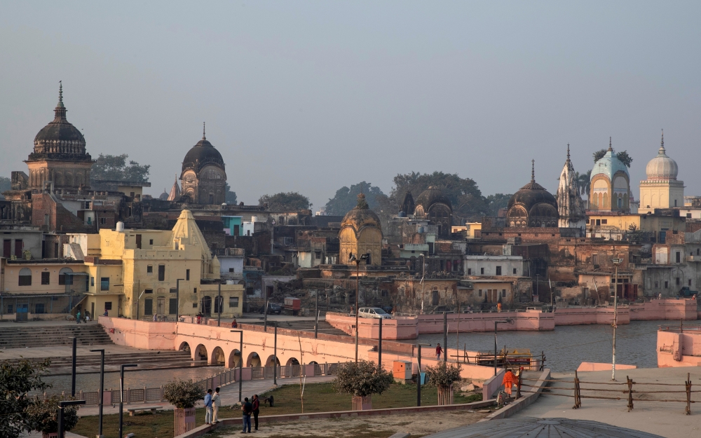 A general view of Ayodhya is seen after Supreme Court's verdict on a disputed religious site, India, November 10, 2019. Reuters/Danish Siddiqui
