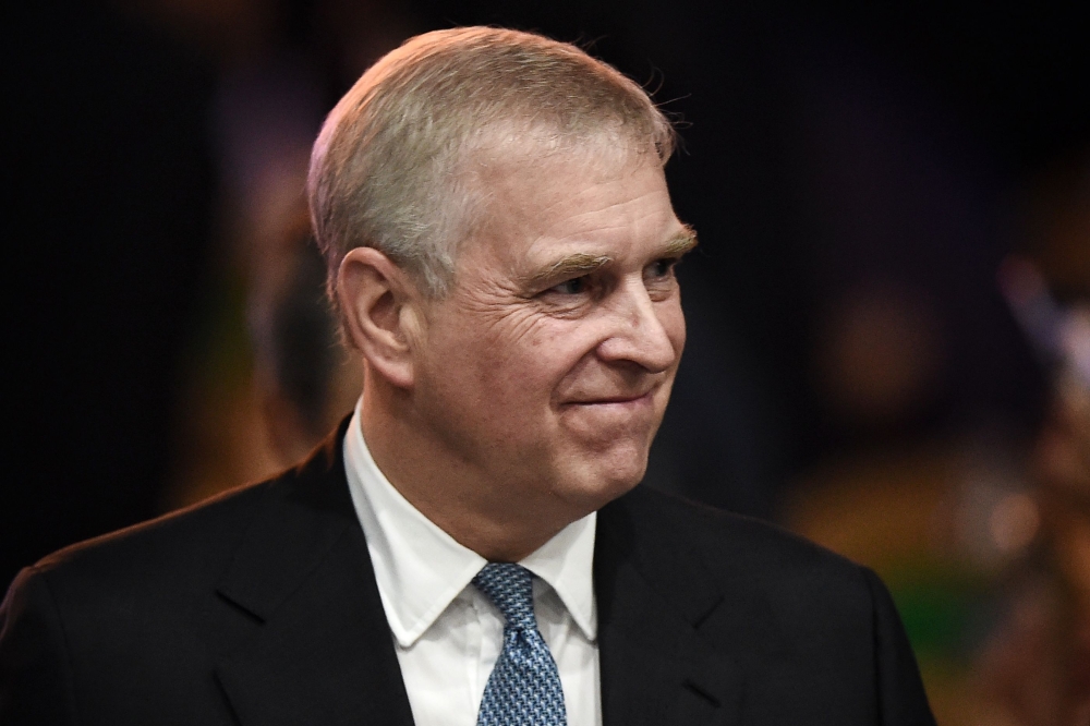 Prince Andrew, Duke of York leaves after speaking at the ASEAN Business and Investment Summit in Bangkok, on the sidelines of the 35th ASEAN Summit on November 03, 2019. AFP / Lillian Suwanrumpha